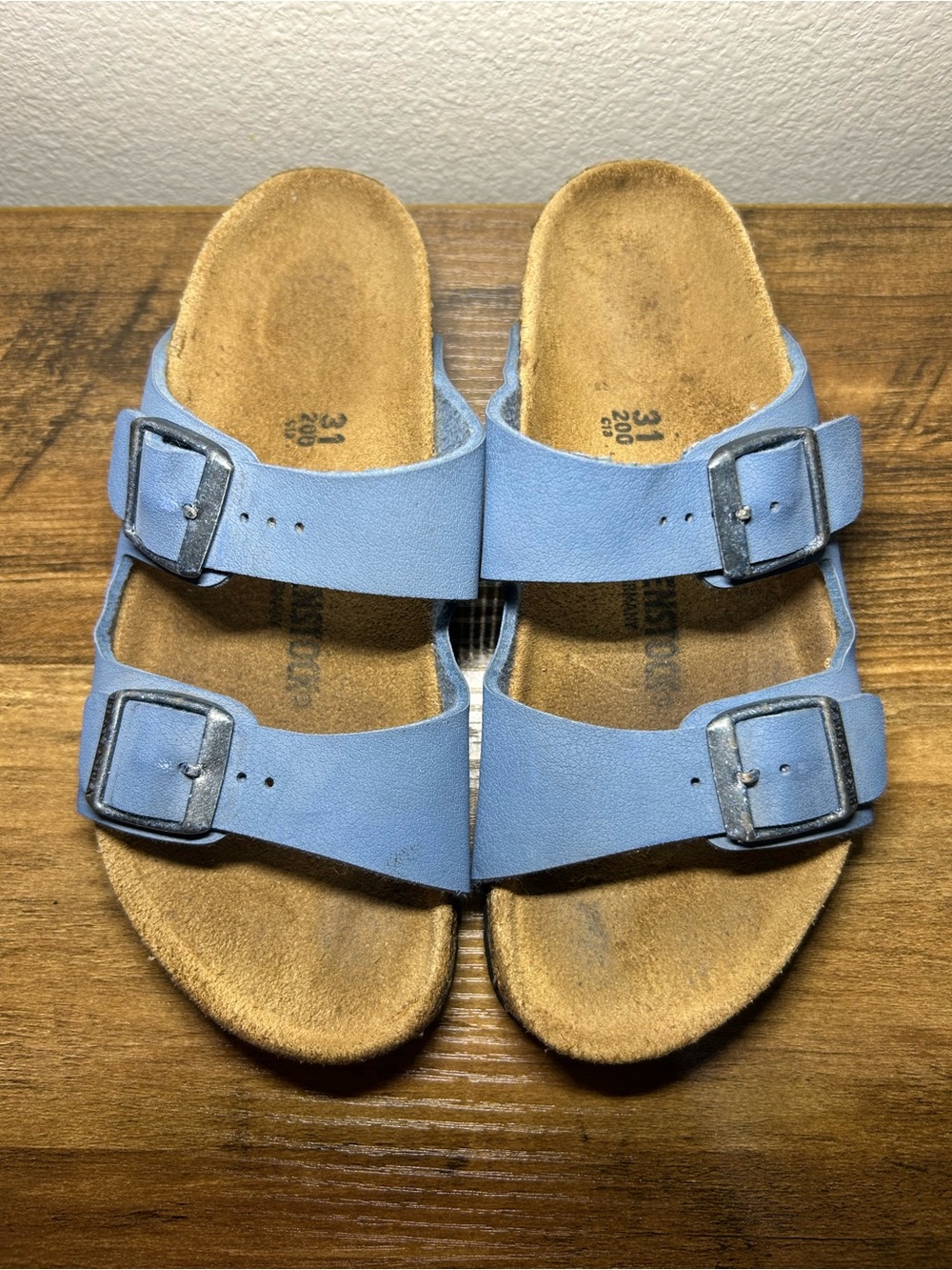 Birkenstock Kids Double-Buckle Sandals in Light Blue